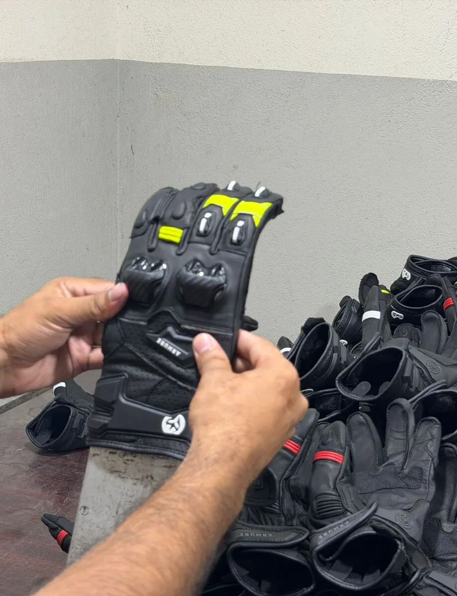 Worker Checking Gloves in Our factory in Sialkot