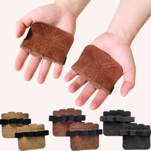 Custom made leather gym gloves manufactured by handygear gloves