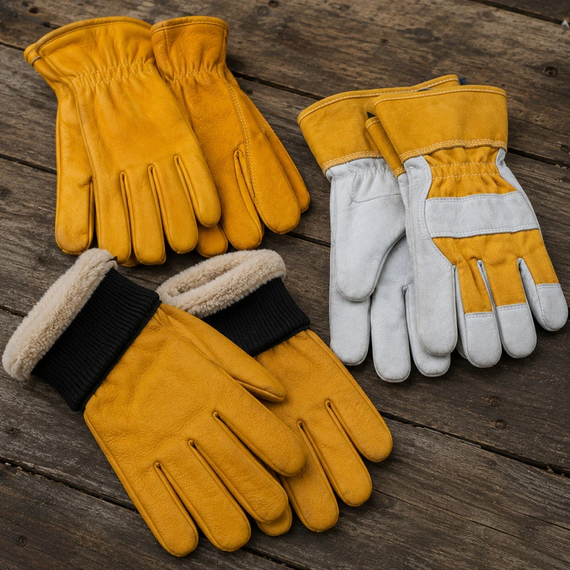 Custom made leather safety gloves manufacturer