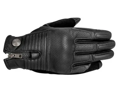 Custom made leather motorbike gloves by handtgear gloves