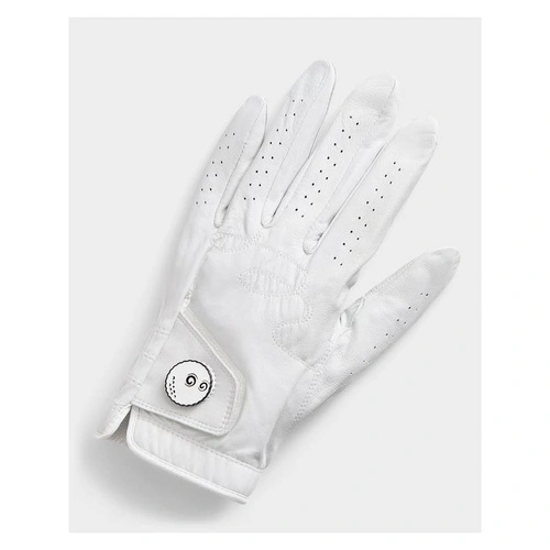 custom made white leather golf gloves