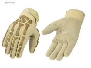 Cream custom made tactical gloves made by our factory