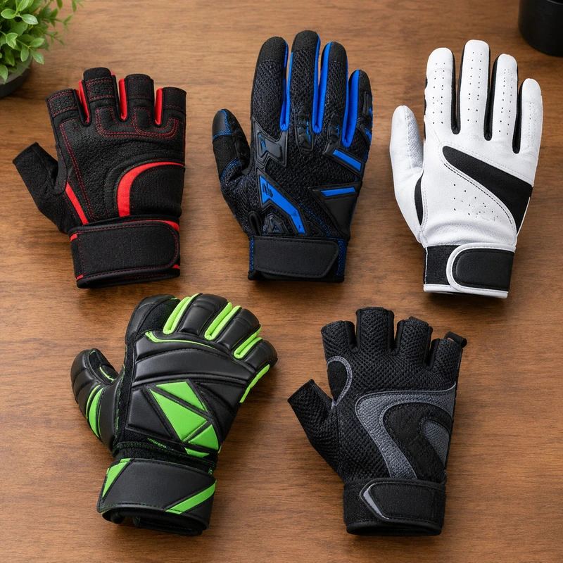 Custom made sports gloves collection manufactured by handygear gloves
